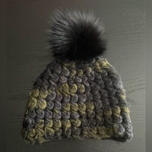 Mischa Lampert Deep Beanie in camo graphite